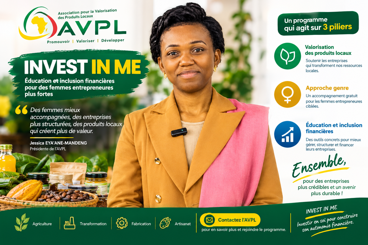 INVEST IN ME : Jessica EYA’ANE-MANDENG veut réconcilier les femmes entrepreneures avec les chiffres et le financement